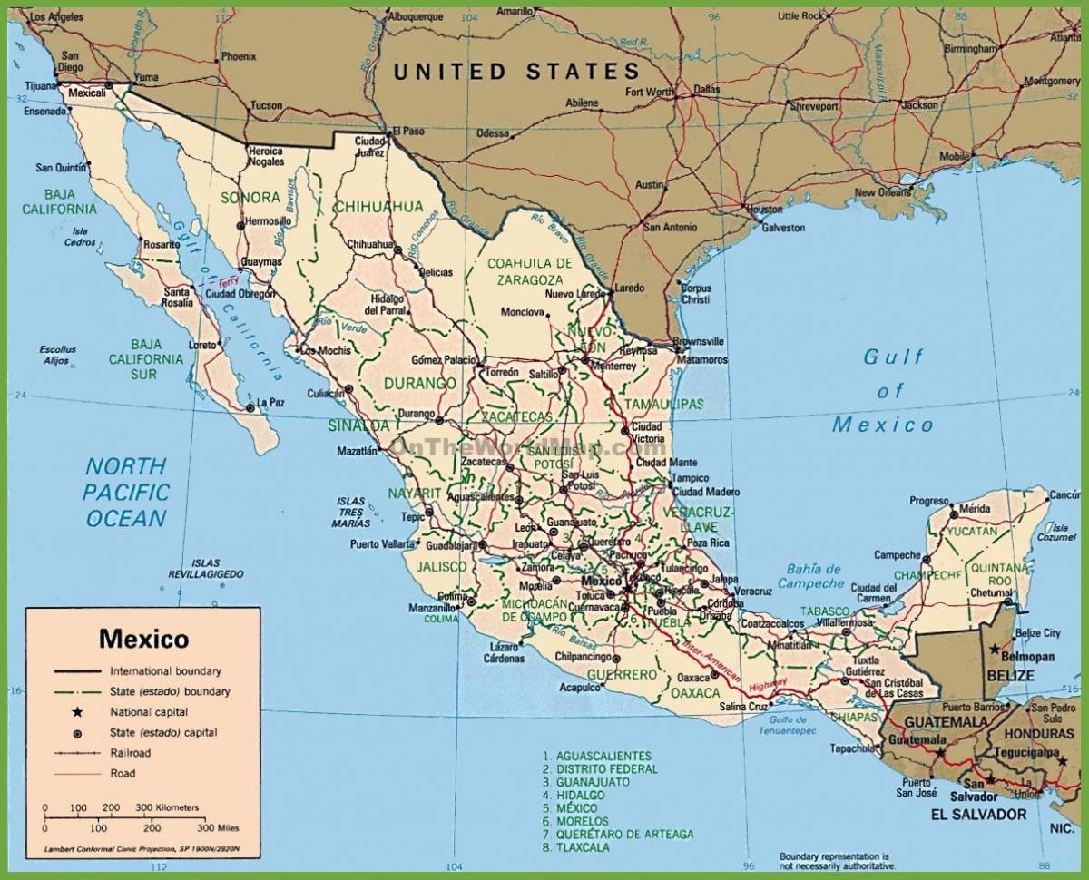 Meksiko je na karti