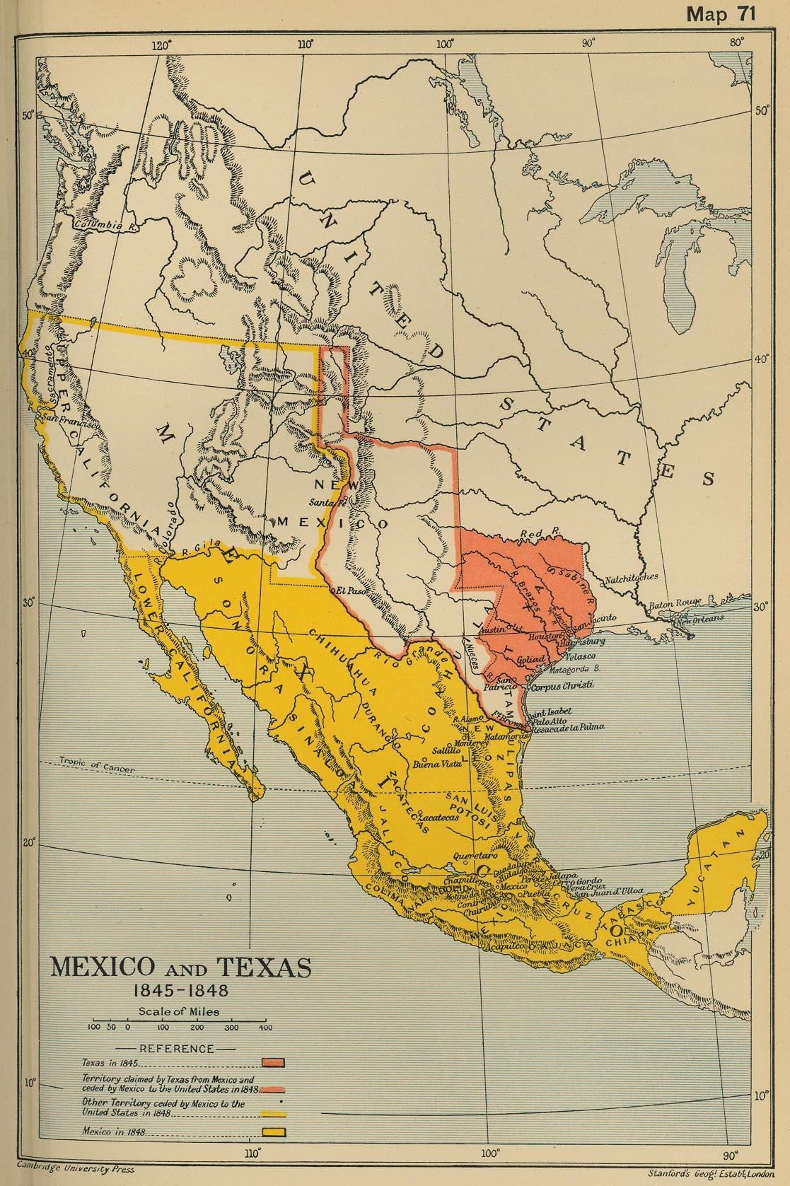 karta Meksika 1700