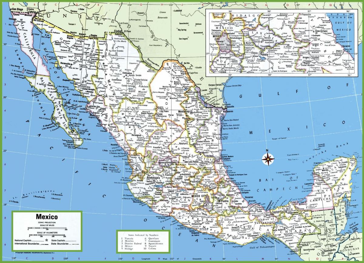 grada u Meksiku karti