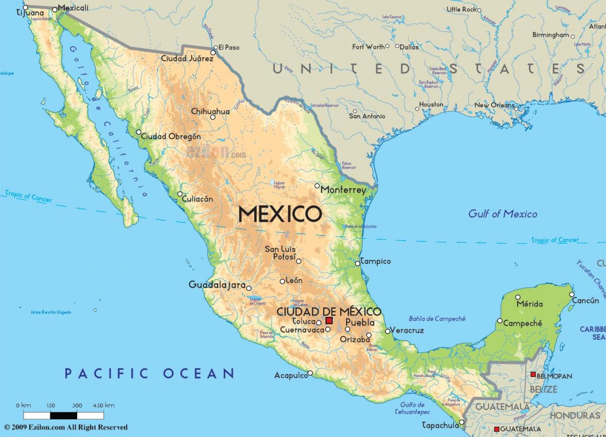 karta Meksika