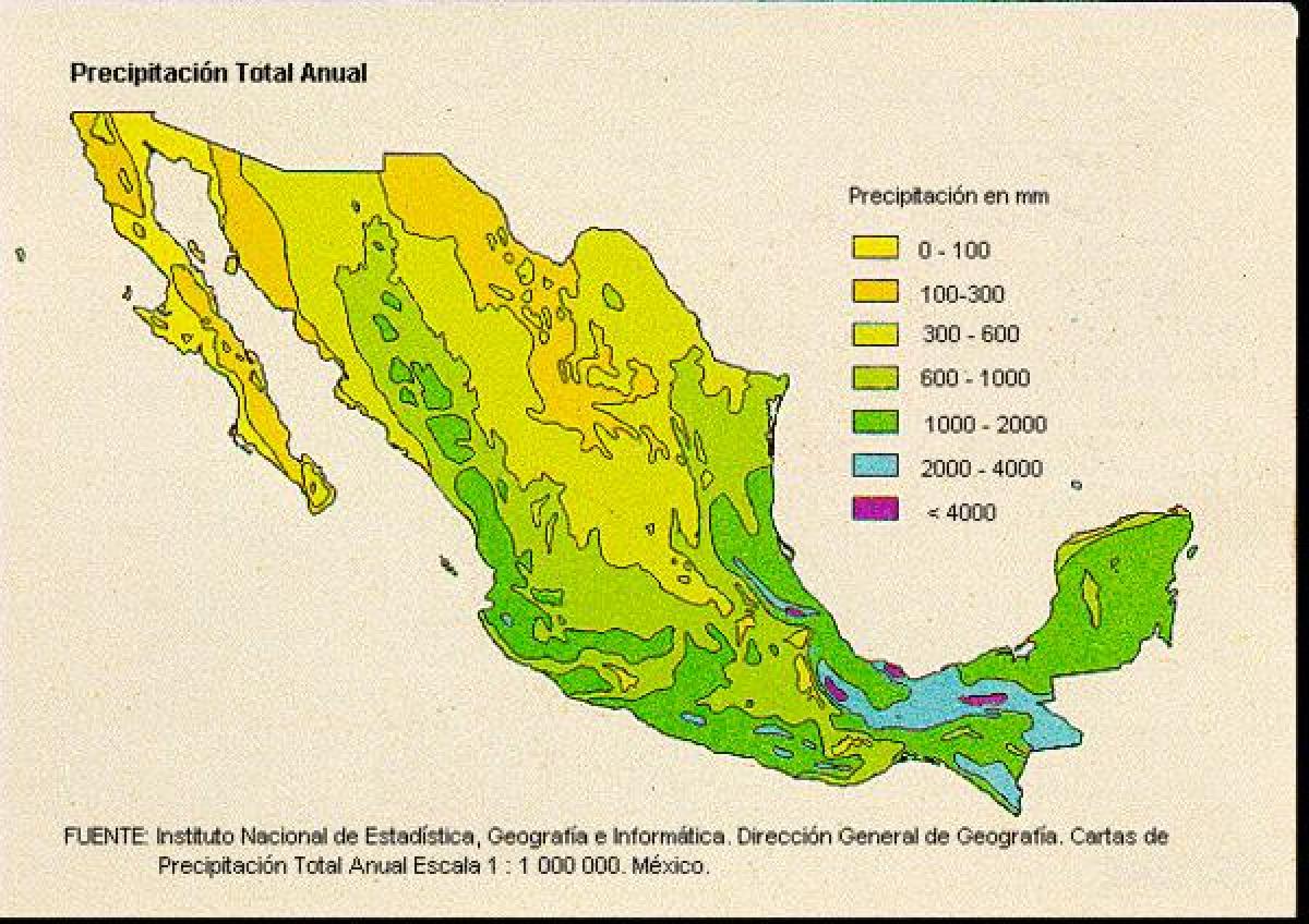 vremenske karte za Meksiko