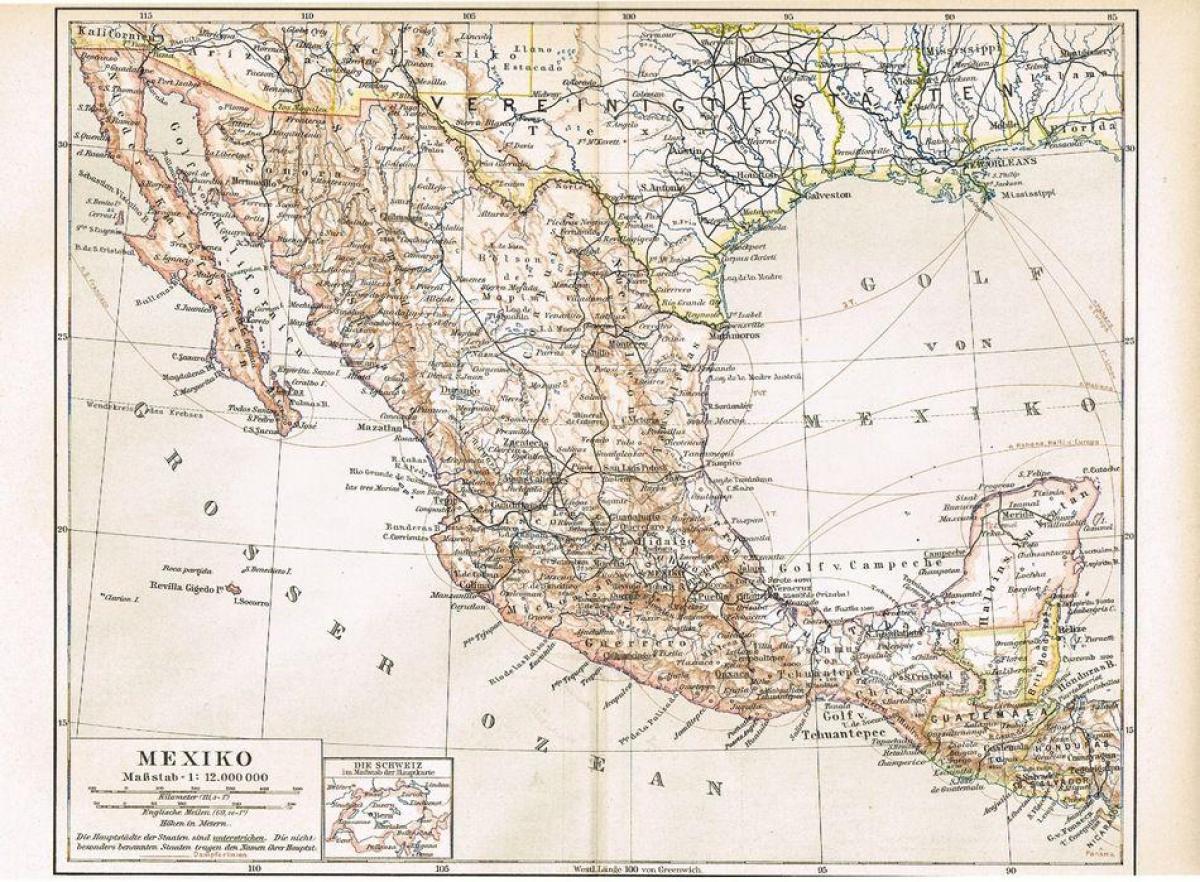 Meksiko staroj karti