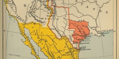 Karta Meksika 1700