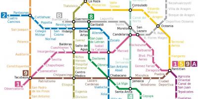 Dijagram toka podzemne željeznice Mexico
