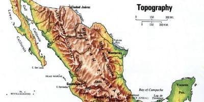 Meksiko topografskih karti